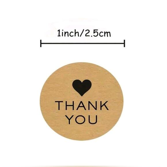 x500 "Thank you" sticker shipping supplies - Picture 2 of 2